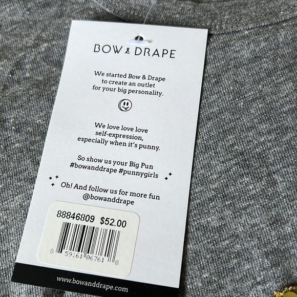 Bow & Drape sequin Nope short sleeve T shirt - Picture 4 of 7